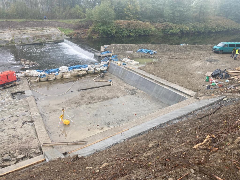 Zabezpieczenie stopnia rzecznego na rzece Wiśle Skoczów 2021 - zdjęcie6